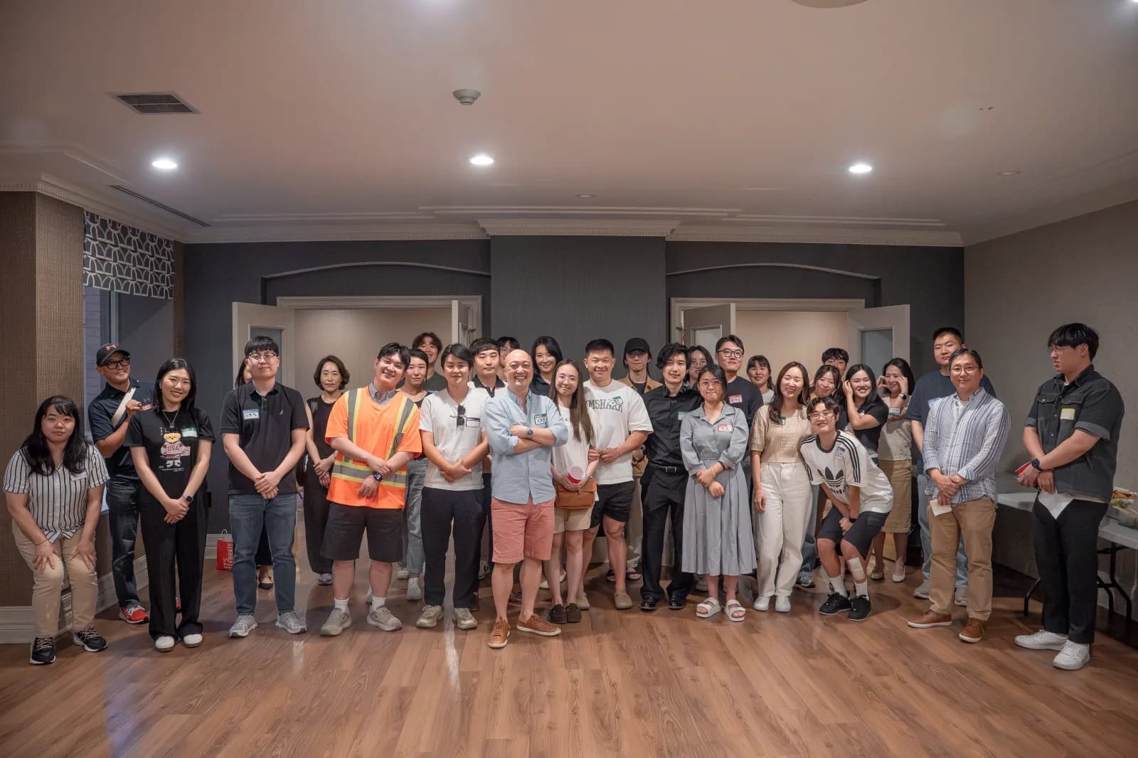 Participants networking during a career meetup